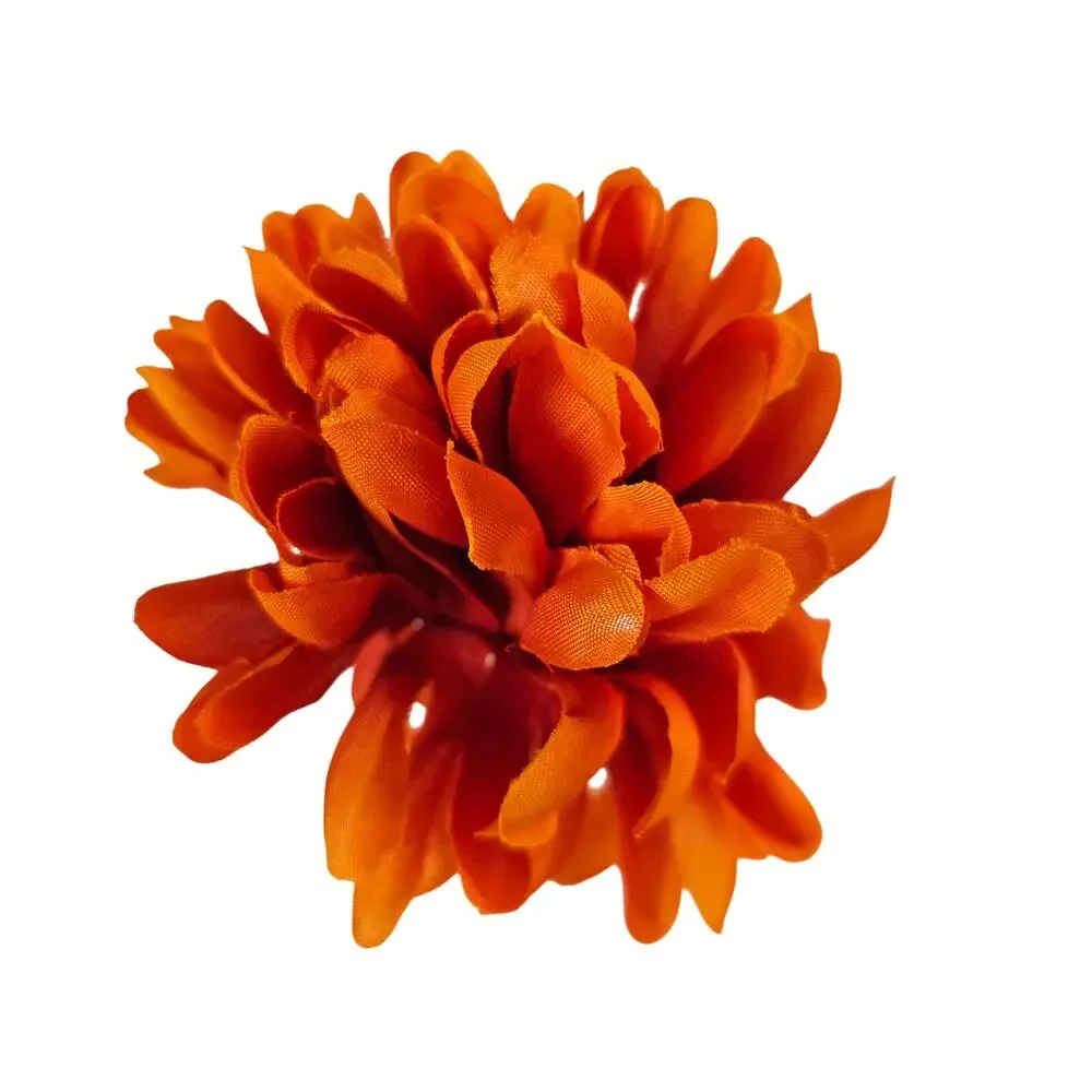 Artificial Fall Silk Flower Stems 41pc Orange Yellow Rust Mum Daisy Floral Decor
